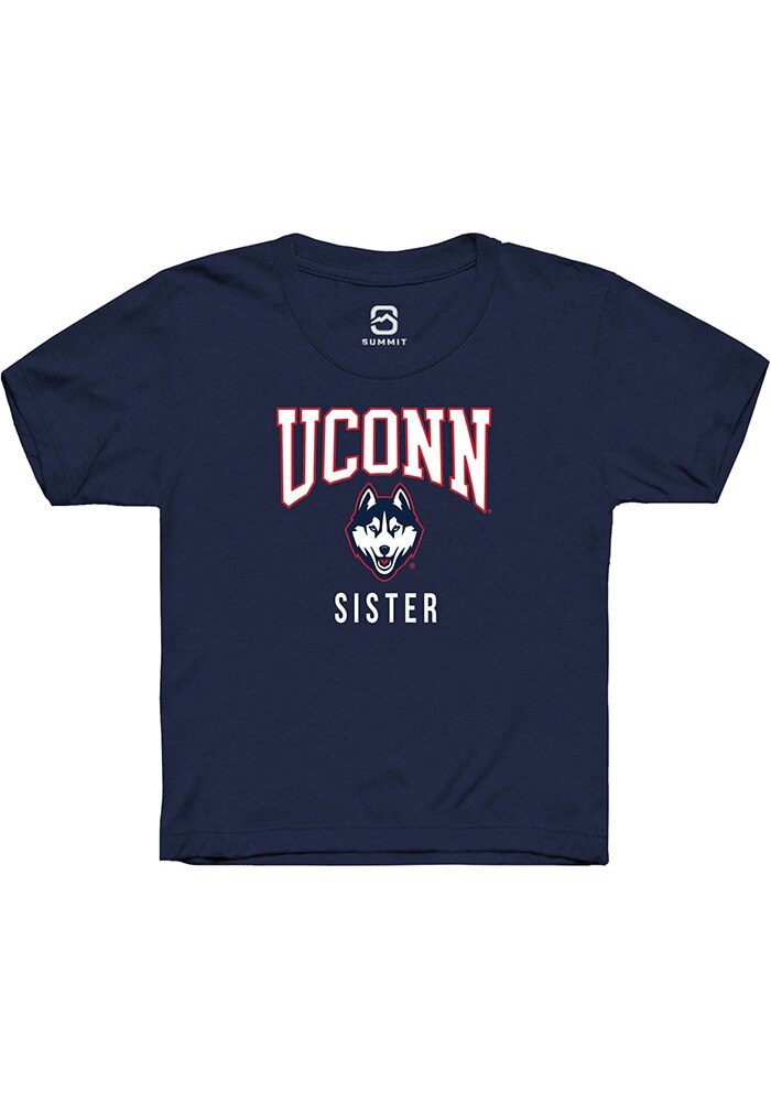 UConn Huskies Youth Sister Navy Short Sleeve T-Shirt