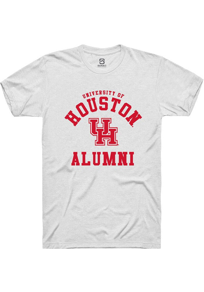 Houston Cougars White Alumni Arch Short Sleeve Fashion T-Shirt
