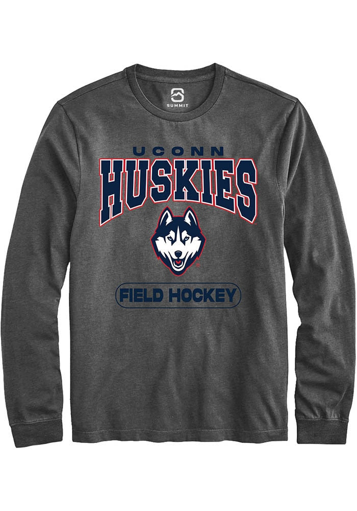 UConn Huskies Unisex Field Hockey Charcoal Long Sleeve T-Shirt
