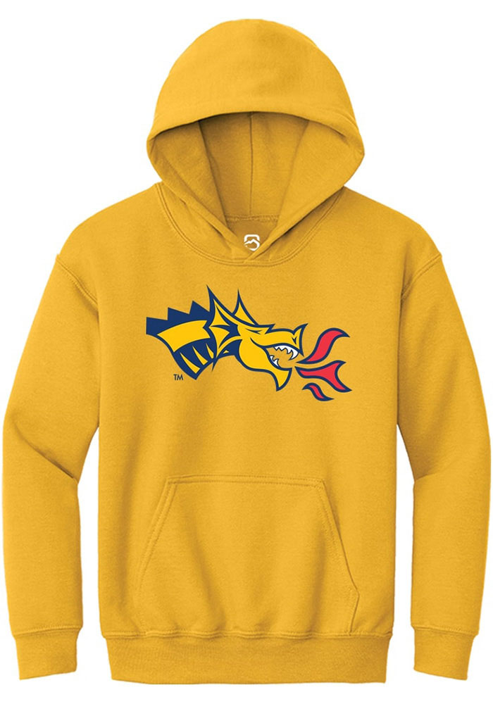 Drexel Dragons Youth Gold Alt Logo Secondary Long Sleeve Hoodie