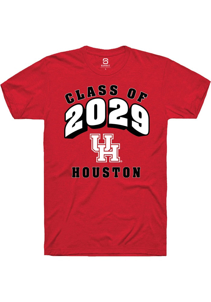 Houston Cougars Red Class of 2029 Short Sleeve T-Shirt