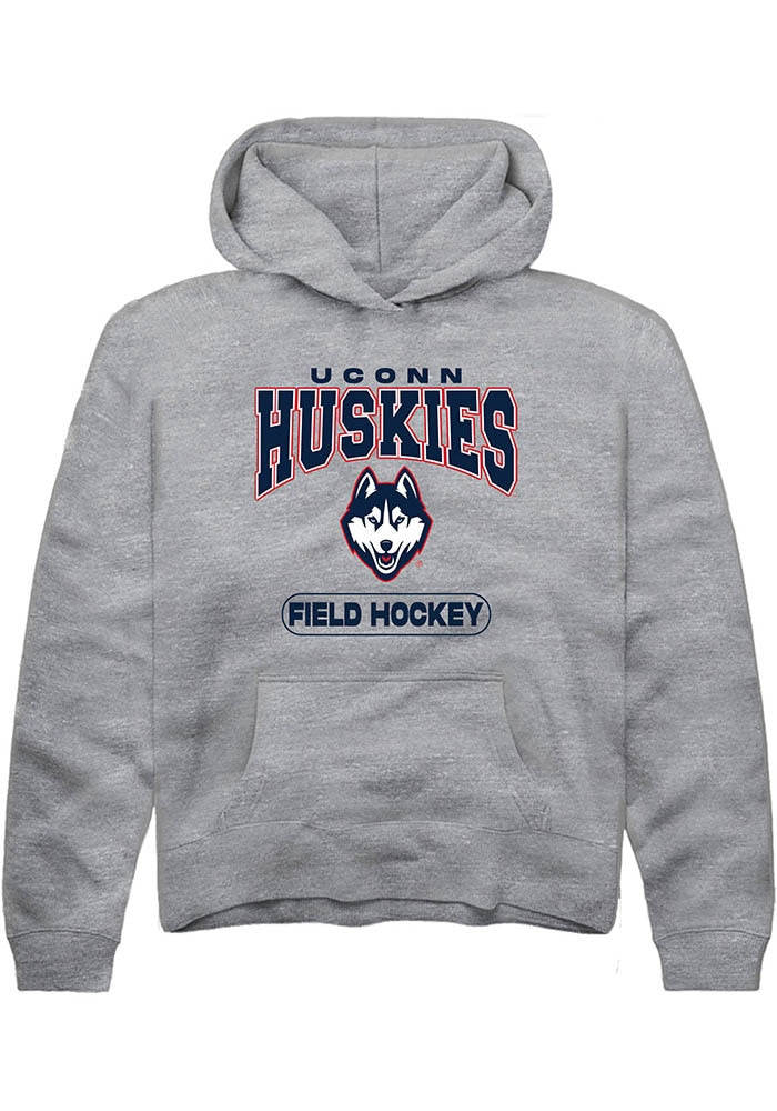 UConn Huskies Youth Field Hockey Heather Graphite Hoodie
