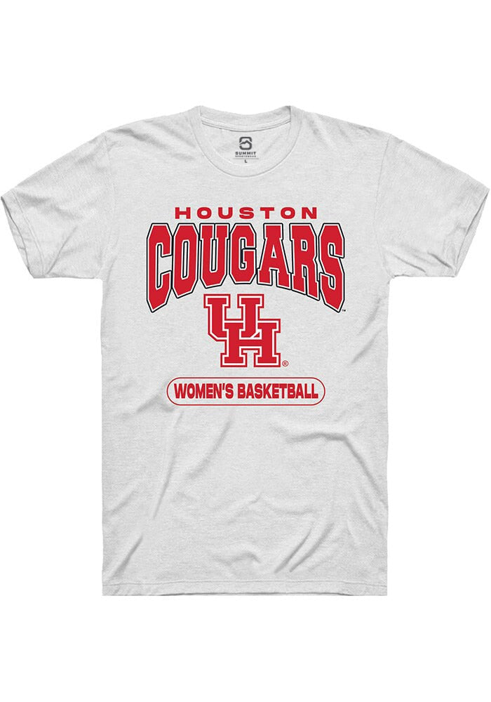 Houston Cougars White Women's Basketball Short Sleeve T-Shirt