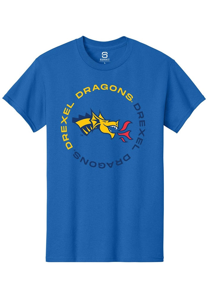 Drexel Dragons Blue Circle Short Sleeve T-Shirt