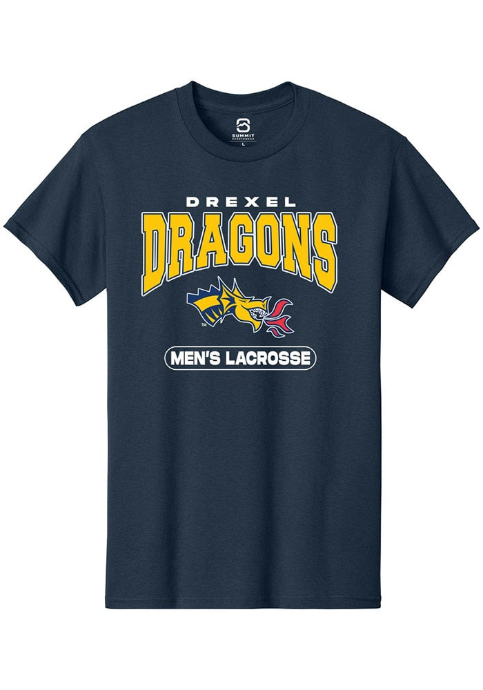 Drexel Dragons Navy Blue Lacrosse Short Sleeve T-Shirt