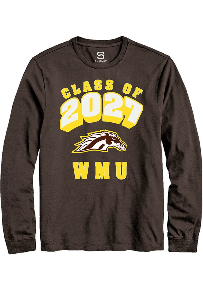 Western Michigan Broncos Brown Class of 2027 Long Sleeve T-Shirt