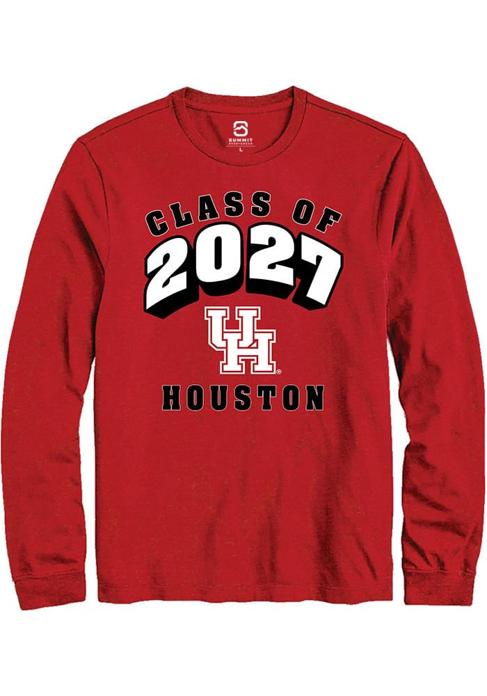 Houston Cougars Red Class of 2027 Long Sleeve T-Shirt