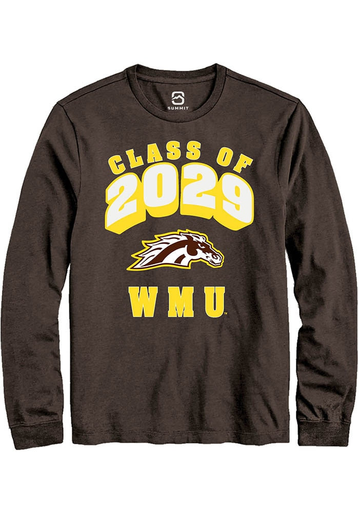 Western Michigan Broncos Brown Class of 2029 Long Sleeve T-Shirt
