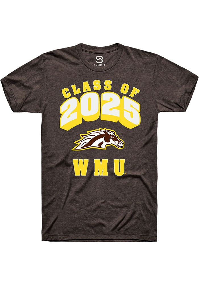 Western Michigan Broncos Brown Class of 2025 Short Sleeve T-Shirt