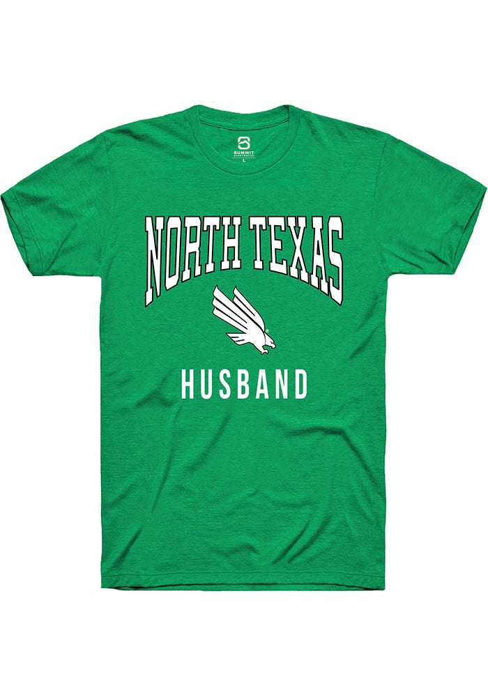 North Texas Mean Green Kelly Green Husband Short Sleeve T-Shirt