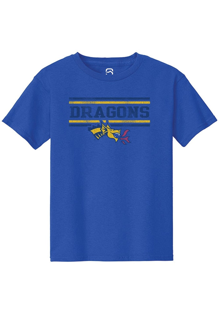 Drexel Dragons Youth Blue Bars Short Sleeve T-Shirt