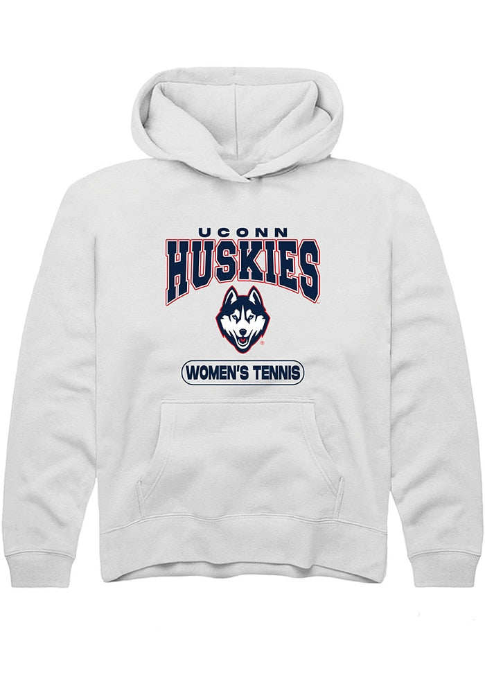 UConn Huskies Youth Womens Tennis White Hoodie