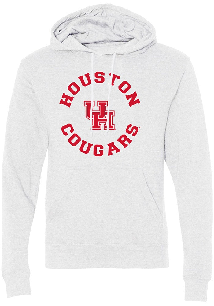 Houston Cougars Mens Ash Circle Fashion Hood