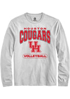 Houston Cougars White Volleyball Long Sleeve T-Shirt