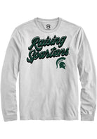 Michigan State Spartans White RAISING MASCOTS Long Sleeve T-Shirt