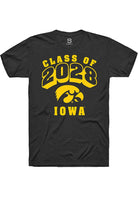 Iowa Hawkeyes Black Class of 2028 Short Sleeve T-Shirt