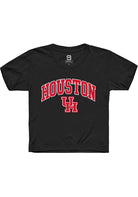 Houston Cougars Youth Black Arch Logo Short Sleeve T-Shirt