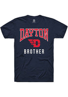 Dayton Flyers Navy Blue Brother Short Sleeve Fashion T-Shirt