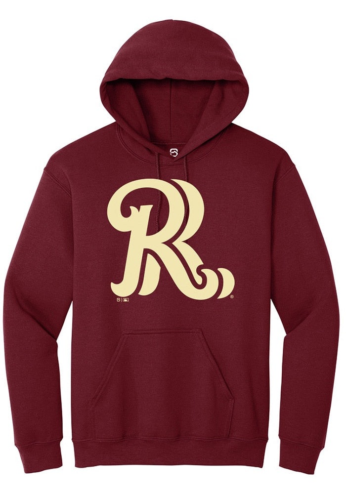 Frisco Roughriders Unisex Cardinal Red Primary Logo Unisex Hoodie