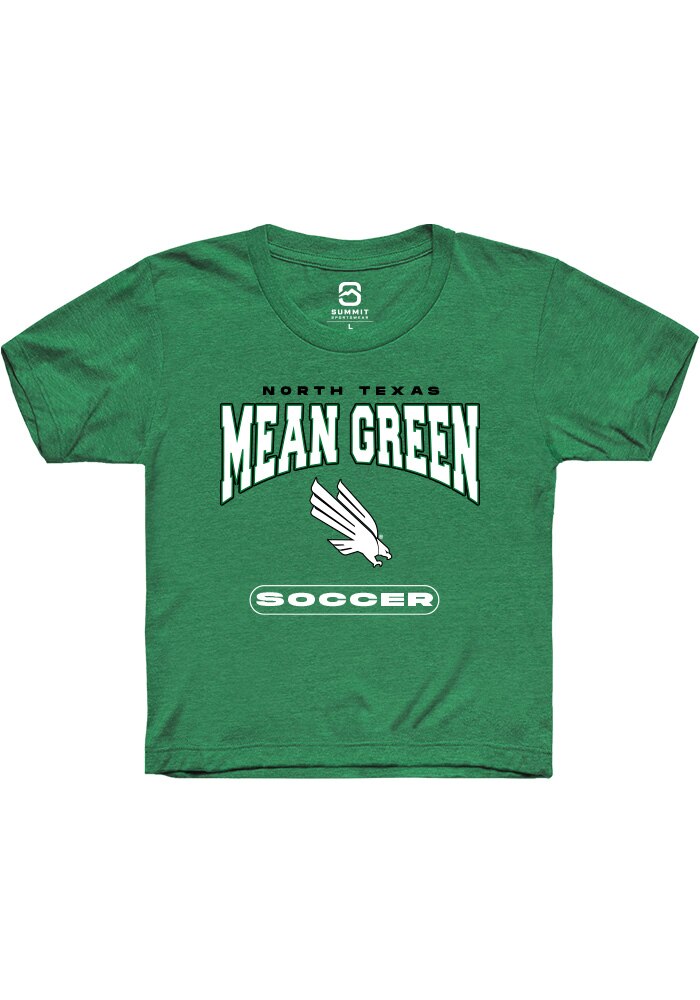 North Texas Mean Green Youth Kelly Green Soccer Short Sleeve T-Shirt