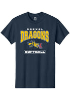 Drexel Dragons Navy Blue Softball Short Sleeve T-Shirt