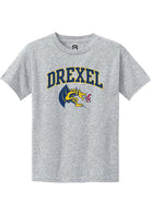 Drexel Dragons Youth Grey Arch Logo Short Sleeve T-Shirt