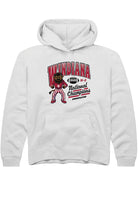 Indiana Hoosiers Youth White Windiana Arch 2025 National Champions Hoodie