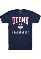 UConn Huskies Unisex Grandparent Navy Short Sleeve T-Shirt