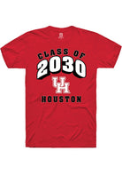 Houston Cougars Red Class of 2030 Short Sleeve T-Shirt