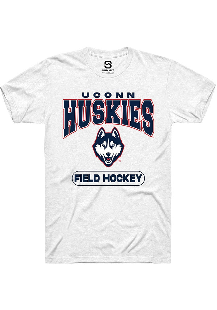 UConn Huskies Unisex Field Hockey White Short Sleeve T-Shirt