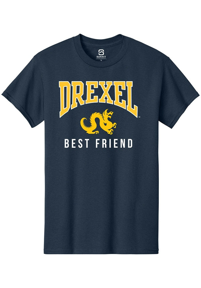 Drexel Dragons Navy Blue Best Friend Short Sleeve T-Shirt