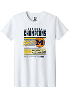 Michigan Wolverines Youth White Mbb National Champs 2026 Magazine Short Sleeve T-Shirt