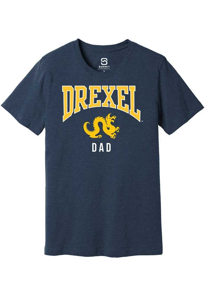Drexel Dragons Navy Blue Dad Short Sleeve T-Shirt