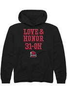 Miami Of Ohio Redhawks Youth Black Love And Honor 31-Oh Hoodie