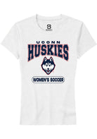 UConn Huskies Womens Womens Soccer White Short Sleeve T-Shirt