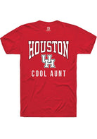 Houston Cougars Red Cool Aunt Short Sleeve Fashion T-Shirt
