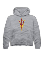 Arizona State Sun Devils Youth Grey Primary Logo Long Sleeve Hoodie