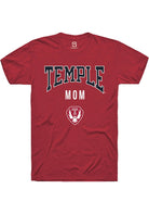 Temple Owls Cardinal Mom Short Sleeve T-Shirt