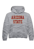 Arizona State Sun Devils Youth Grey Straight Block Long Sleeve Hoodie