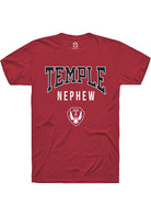 Temple Owls Cardinal Nephew Short Sleeve T-Shirt