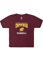 Central Michigan Chippewas Youth Maroon Baseball Short Sleeve T-Shirt