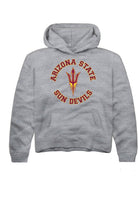 Arizona State Sun Devils Youth Grey Circle Arch Long Sleeve Hoodie