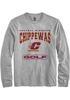 Central Michigan Chippewas Grey Golf Long Sleeve T-Shirt