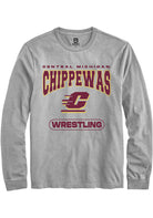 Central Michigan Chippewas Grey Wrestling Long Sleeve T-Shirt