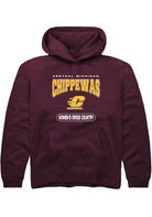 Central Michigan Chippewas Youth Maroon Women's Cross Country Long Sleeve Hoodie
