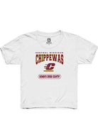 Central Michigan Chippewas Youth White Women's Cross Country Short Sleeve T-Shirt