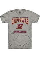 Central Michigan Chippewas Grey Gymnastics Short Sleeve T-Shirt