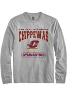 Central Michigan Chippewas Grey Gymnastics Long Sleeve T-Shirt