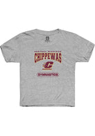 Central Michigan Chippewas Youth Grey Gymnastics Short Sleeve T-Shirt