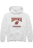 Central Michigan Chippewas Youth White Gymnastics Long Sleeve Hoodie